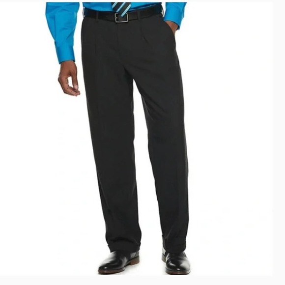 croft & barrow Pants Croft Barrow Pleated Classic Fit Expandable Waist Pants Poshmark